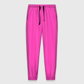 Мужские брюки 3D с принтом Яркий розовый из фильма Барби в Екатеринбурге, 100% полиэстер | манжеты по низу, эластичный пояс регулируется шнурком, по бокам два кармана без застежек, внутренняя часть кармана из мелкой сетки | костюм из фильма барби | розовый цвет | фильм барби | яркий розовый | ярко розовый цвет