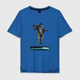 Мужская футболка хлопок Oversize с принтом Samuel Rodrigues cyborg mercenary в Новосибирске, 100% хлопок | свободный крой, круглый ворот, “спинка” длиннее передней части | 