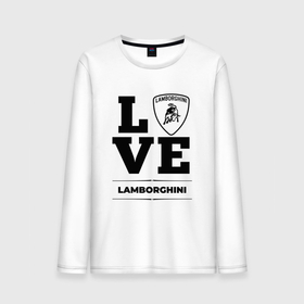 Мужской лонгслив хлопок с принтом Lamborghini Love Classic в Екатеринбурге, 100% хлопок |  | 