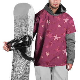 Накидка на куртку 3D с принтом Terracotta Star Pattern в Санкт-Петербурге, 100% полиэстер |  | star | star pattern | terracotta | звездный узор | звезды | коричневый | терракотовый