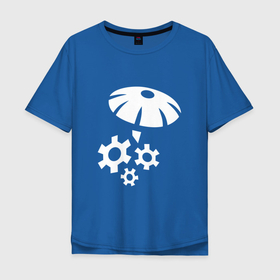 Мужская футболка хлопок Oversize с принтом Ремонтный отряд , 100% хлопок | свободный крой, круглый ворот, “спинка” длиннее передней части | epic games | fortnite | арт | зонт | иллюстрация | королевская битва