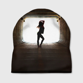 Шапка 3D с принтом Свет в конце туннеля в Тюмени, 100% полиэстер | универсальный размер, печать по всей поверхности изделия | Тематика изображения на принте: город | девушка | изгиб | мечта | модель | переход | путь | свет | сияние | тело | туннель | фигура | фотомодель