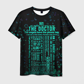 Мужская футболка 3D с принтом Tardis Doctor Who Memories , 100% полиэфир | прямой крой, круглый вырез горловины, длина до линии бедер | doctor who | sci fi | science fiction | tardis | доктор кто | научная фантастика | сай фай | тардис