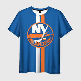 Мужская футболка 3D с принтом Нью Йорк Айлендерс Форма , 100% полиэфир | прямой крой, круглый вырез горловины, длина до линии бедер | new york islanders | nhl | нхл | нью йорк айлендерс | хоккей