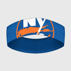 Повязка на голову 3D с принтом Нью Йорк Айлендерс Форма ,  |  | new york islanders | nhl | нхл | нью йорк айлендерс | хоккей