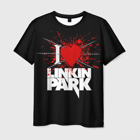 Мужская футболка 3D с принтом Linkin Park Сердце в Тюмени, 100% полиэфир | прямой крой, круглый вырез горловины, длина до линии бедер | bennington | chester | chester bennington | linkin | linkin park | music | park | rock | бенингтон | линкин | линкин парк | музыка | парк | рок | честер | честер беннингтон