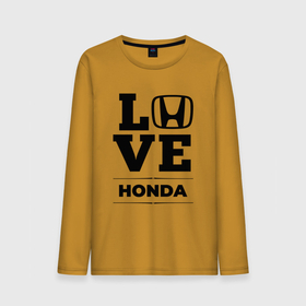Мужской лонгслив хлопок с принтом Honda Love Classic в Курске, 100% хлопок |  | Тематика изображения на принте: 