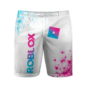 Мужские шорты спортивные с принтом Roblox Neon Gradient | FS в Тюмени,  |  | logo | roblox | градиент | игра | игры | краска | краски | лого | логотип | неон | роблокс | символ