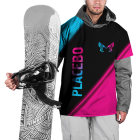 Накидка на куртку 3D с принтом Placebo Neon Gradient в Петрозаводске, 100% полиэстер |  | band | metal | placebo | rock | градиент | группа | краска | метал | неон | пласибо | плацебо | рок | хард