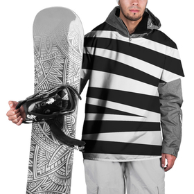 Накидка на куртку 3D с принтом Зебра чёрные и белые полосы в Тюмени, 100% полиэстер |  | Тематика изображения на принте: зебра | полосы | узор | чёрно белое | чёрное и белое