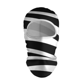 Балаклава 3D с принтом Зебра чёрные и белые полосы в Екатеринбурге, 100% полиэстер, ткань с особыми свойствами — Activecool | плотность 150–180 г/м2; хорошо тянется, но при этом сохраняет форму. Закрывает шею, вокруг отверстия для глаз кайма. Единый размер | Тематика изображения на принте: зебра | полосы | узор | чёрно белое | чёрное и белое
