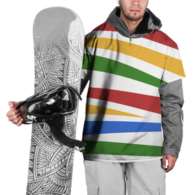 Накидка на куртку 3D с принтом Разноцветная зебра без чёрных полос в Кировске, 100% полиэстер |  | Тематика изображения на принте: пёстрое | полосы | разноцветное | узор | цветные полосы