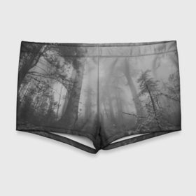 Мужские купальные плавки 3D с принтом Темный мрачный лес (деревья) в Санкт-Петербурге, Полиэстер 85%, Спандекс 15% |  | Тематика изображения на принте: forest | деревья | дым | лес | мрачный лес | природа | туман