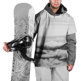 Накидка на куртку 3D с принтом Горы и туман , 100% полиэстер |  | forest | горы | дым | природа | туман