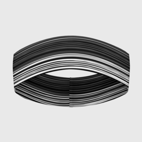 Повязка на голову 3D с принтом Black and white thin stripes Тонкие полосы в Новосибирске,  |  | black and white | stripes | thin stripes | полосатый узор | серый | тонкие полосы | черно белый