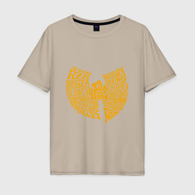 Мужская футболка хлопок Oversize с принтом Wu Tang   30 Years в Курске, 100% хлопок | свободный крой, круглый ворот, “спинка” длиннее передней части | 