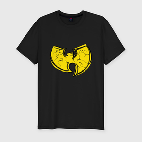 Мужская футболка хлопок Slim с принтом Style Wu Tang в Тюмени, 92% хлопок, 8% лайкра | приталенный силуэт, круглый вырез ворота, длина до линии бедра, короткий рукав | 
