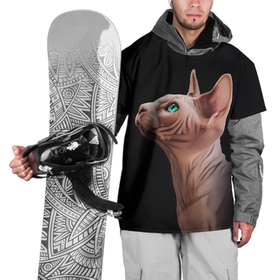Накидка на куртку 3D с принтом Кот канадский сфинкс в Петрозаводске, 100% полиэстер |  | Тематика изображения на принте: sphynx cat | донской сфинкс кот | канадский сфинкс кот | кот петерболд | кот питерболд | кот сфинкс | котенок сфинкс | кошка сфинкс