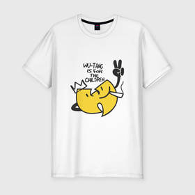 Мужская футболка хлопок Slim с принтом Wu Tang Is For The Children в Тюмени, 92% хлопок, 8% лайкра | приталенный силуэт, круглый вырез ворота, длина до линии бедра, короткий рукав | Тематика изображения на принте: 