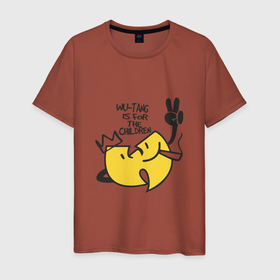 Мужская футболка хлопок с принтом Wu Tang Is For The Children в Екатеринбурге, 100% хлопок | прямой крой, круглый вырез горловины, длина до линии бедер, слегка спущенное плечо. | Тематика изображения на принте: 