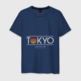 Мужская футболка хлопок с принтом Tokyo Токио в Кировске, 100% хлопок | прямой крой, круглый вырез горловины, длина до линии бедер, слегка спущенное плечо. | city | tokyo | город | спорт | токио