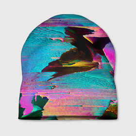 Шапка 3D с принтом Multicolored vanguard glitch в Белгороде, 100% полиэстер | универсальный размер, печать по всей поверхности изделия | abstraction | color | fashion | glitch | vanguard | абстракция | авангард | глитч | мода | цвет