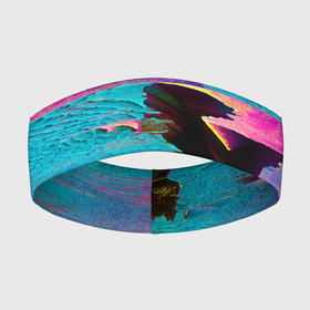 Повязка на голову 3D с принтом Multicolored vanguard glitch в Кировске,  |  | abstraction | color | fashion | glitch | vanguard | абстракция | авангард | глитч | мода | цвет