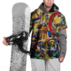 Накидка на куртку 3D с принтом Смелые экспрессивные мазки краски в Новосибирске, 100% полиэстер |  | abstraction | color | expression | fashion | paint | smear | абстракция | авангард | краска | мазок | мода | цвет | экспрессия