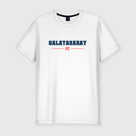 Мужская футболка хлопок Slim с принтом Galatasaray FC Classic в Екатеринбурге, 92% хлопок, 8% лайкра | приталенный силуэт, круглый вырез ворота, длина до линии бедра, короткий рукав | 