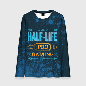 Мужской лонгслив 3D с принтом Игра Half Life: PRO Gaming в Тюмени, 100% полиэстер | длинные рукава, круглый вырез горловины, полуприлегающий силуэт | half | half life | halflife | life | logo | pro | игра | игры | краска | краски | лайф | лого | логотип | символ | халф