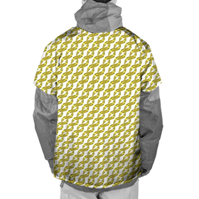 Накидка на куртку 3D с принтом Золотой блестящий орнамент в Тюмени, 100% полиэстер |  | Тематика изображения на принте: блестящий | желтый | золотой | кольца | кольчуга | орнамент | узор