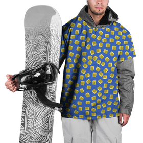 Накидка на куртку 3D с принтом Золотые крупные кубики на синем поле в Тюмени, 100% полиэстер |  | Тематика изображения на принте: 3д | геометрия | желтый | золотой | куб | кубик | несимметричный | синий