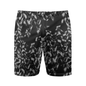 Мужские шорты спортивные с принтом Абстрактный узор в темных серых тонах в Новосибирске,  |  | abstraction | fashion | grey | абстрактный узор | пятна | разводы | серый | темно серый