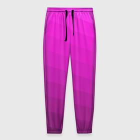 Мужские брюки 3D с принтом Розовый неоновый полосатый узор Pink neon в Кировске, 100% полиэстер | манжеты по низу, эластичный пояс регулируется шнурком, по бокам два кармана без застежек, внутренняя часть кармана из мелкой сетки | Тематика изображения на принте: neon | pink | stripes | неоновый | полосатый | полосатый узор | розовый