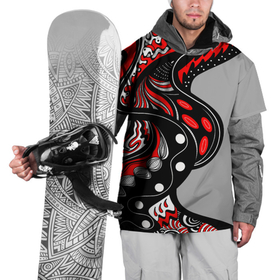 Накидка на куртку 3D с принтом Красно чёрные дудлы в Петрозаводске, 100% полиэстер |  | абстракция | геометрический | геометрия | графический | дудлинг | дудлы | змеи | красно черный | ленты | узор | черви | червяки | черно белый
