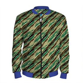 Мужской бомбер 3D с принтом Абстрактный узор камуфляжной расцветки в Курске, 100% полиэстер | застегивается на молнию, по бокам два кармана без застежек, по низу бомбера и на воротнике - эластичная резинка | abstract | beige | black | camouflage | diagonal | green | hakki | lines | military | pattern | striped | stripes | swamp | абстрактный | бежевый | болотный | военный | диагональ | зеленый | камуфляжный | линии | маскировочный | полосатый | полосы