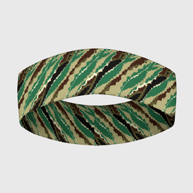 Повязка на голову 3D с принтом Абстрактный узор камуфляжной расцветки в Новосибирске,  |  | abstract | beige | black | camouflage | diagonal | green | hakki | lines | military | pattern | striped | stripes | swamp | абстрактный | бежевый | болотный | военный | диагональ | зеленый | камуфляжный | линии | маскировочный | полосатый | полосы