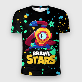 Мужская футболка 3D Slim с принтом Otis Brawl Stars , 100% полиэстер с улучшенными характеристиками | приталенный силуэт, круглая горловина, широкие плечи, сужается к линии бедра | brawl stars | faraotis | otis | otis brawl stars | бравл старс | отис | отис бравл старс | фараотис