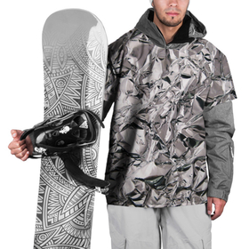 Накидка на куртку 3D с принтом Фольга текстура в Новосибирске, 100% полиэстер |  | Тематика изображения на принте: foil | алюминий | в фольге | мятая фольга | фольга