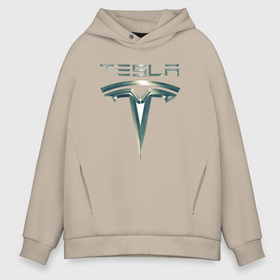 Мужское худи Oversize хлопок с принтом Tesla Logo | Тесла Логотип Карбон в Белгороде, френч-терри — 70% хлопок, 30% полиэстер. Мягкий теплый начес внутри —100% хлопок | боковые карманы, эластичные манжеты и нижняя кромка, капюшон на магнитной кнопке | tesla | tesla carbon | tesla logo | тесла | тесла карбон