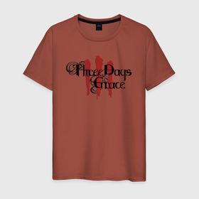 Мужская футболка хлопок с принтом Three Days Grace Combined в Петрозаводске, 100% хлопок | прямой крой, круглый вырез горловины, длина до линии бедер, слегка спущенное плечо. | 