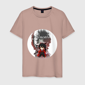 Мужская футболка хлопок с принтом Чибик Алукард на фоне Алукарда , 100% хлопок | прямой крой, круглый вырез горловины, длина до линии бедер, слегка спущенное плечо. | алукард | аниме | вампир | дракула | мультфильм | хеллсинг | япония