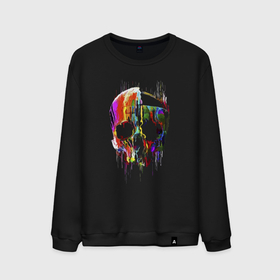Мужской свитшот хлопок с принтом Vanguard skull   Impressionism , 100% хлопок |  | color | fashion | impressionism | neon | skull | vanguard | авангард | импрессионизм | мода | неон | цвет | череп