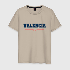 Мужская футболка хлопок с принтом Valencia FC Classic в Санкт-Петербурге, 100% хлопок | прямой крой, круглый вырез горловины, длина до линии бедер, слегка спущенное плечо. | 