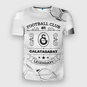 Мужская футболка 3D Slim с принтом Galatasaray Football Club Number 1 Legendary в Белгороде, 100% полиэстер с улучшенными характеристиками | приталенный силуэт, круглая горловина, широкие плечи, сужается к линии бедра | club | football | galatasaray | logo | paint | брызги | галатасарай | клуб | краска | лого | мяч | символ | спорт | футбол | футболист | футболисты | футбольный