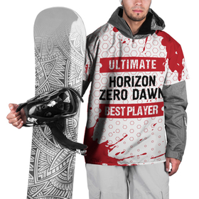 Накидка на куртку 3D с принтом Horizon Zero Dawn: красные таблички Best Player и Ultimate , 100% полиэстер |  | Тематика изображения на принте: dawn | horizon | horizon zero dawn | logo | paint | ultimate | zero | брызги | игра | игры | краска | лого | логотип | символ | хорайзон