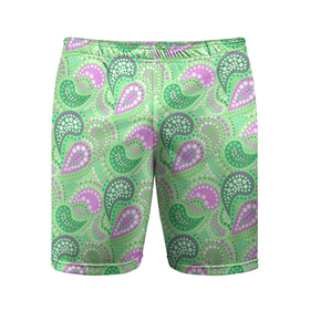 Мужские шорты спортивные с принтом Turkish cucumber green background ,  |  | green background | turkish cucumber | в горошек | зеленый | зеленый узор | розовый и зеленый | турецкие огурцы