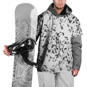 Накидка на куртку 3D с принтом Пятнистый абстрактный узор в светло серых тонах в Новосибирске, 100% полиэстер |  | Тематика изображения на принте: abstract pattern | gray | spots | абстрактный узор | пятна | пятнистый узор | серый