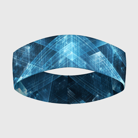 Повязка на голову 3D с принтом GLASS CUBES в Санкт-Петербурге,  |  | abstraction | blue | colorful | patterns | shapes | абстракция | красочный | кубики | синий | стекло | узоры | формы