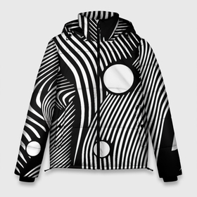 Мужская зимняя куртка 3D с принтом Geometric vanguard composition   Fashion trend в Санкт-Петербурге, верх — 100% полиэстер; подкладка — 100% полиэстер; утеплитель — 100% полиэстер | длина ниже бедра, свободный силуэт Оверсайз. Есть воротник-стойка, отстегивающийся капюшон и ветрозащитная планка. 

Боковые карманы с листочкой на кнопках и внутренний карман на молнии. | abstraction | circle | composition | fashion | geometry | vanguard | абстракция | авангард | геометрия | композиция | круг | мода